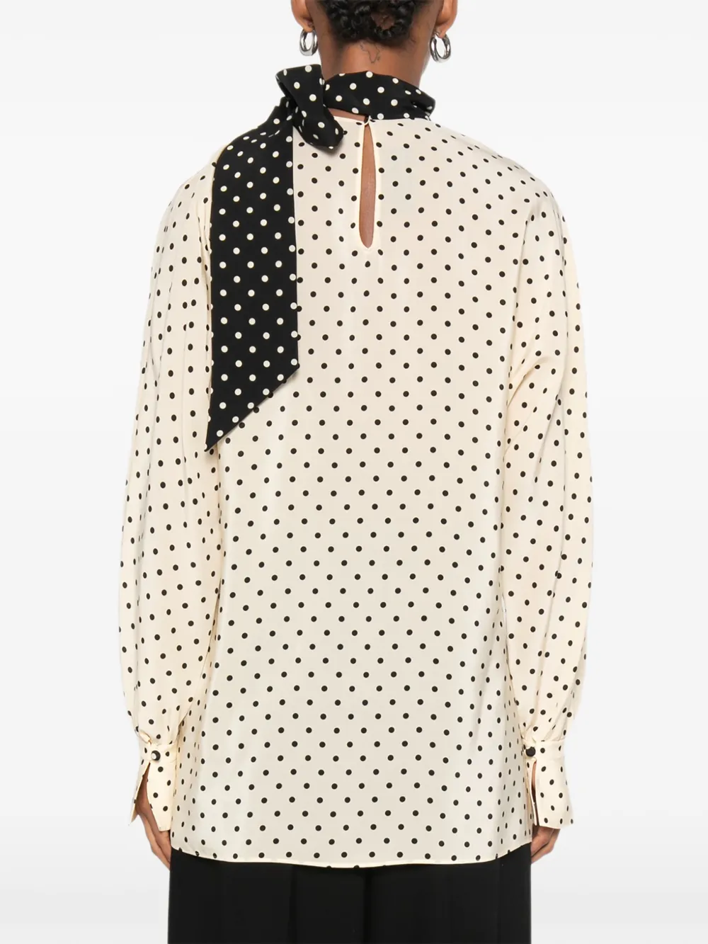 Valentino Garavani Blouse met stippen Beige