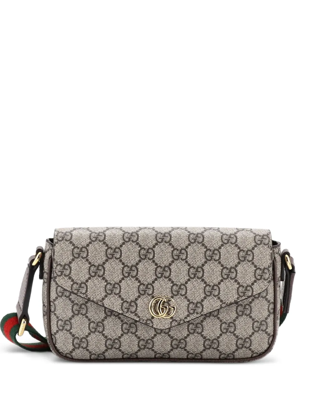 Gucci Pre-Owned Ophidia Envelope Flap GG Coated Canvas Mini shoulder bag - Marrone