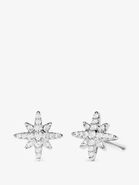 APM Monaco boucles d'oreilles Météorites serties de cristaux