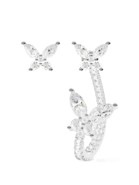 APM Monaco asymmetric butterfly earrings