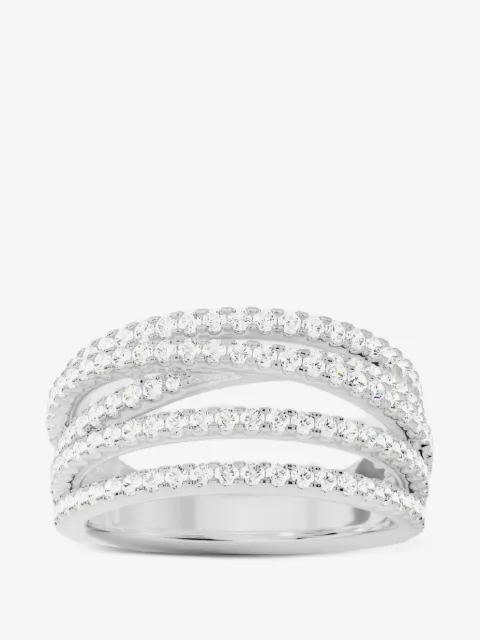 APM Monaco  Promesse 5-Hoop-ring med kubisk zirkon