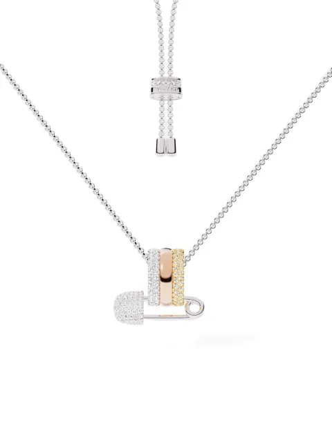 APM Monaco Morse safety-pin necklace