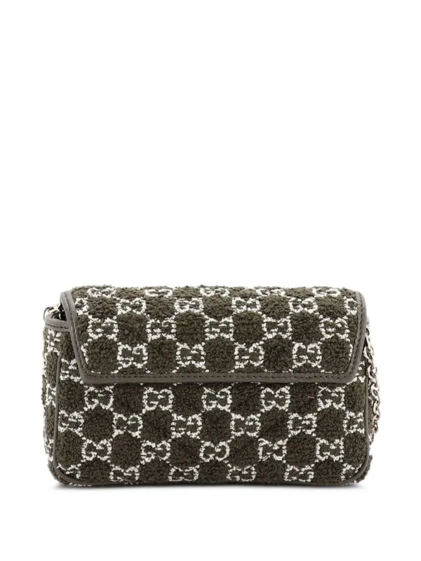 Gucci Pre-Owned GG Marmont Flap Bag Matelasse GG Boucle Tweed Mini