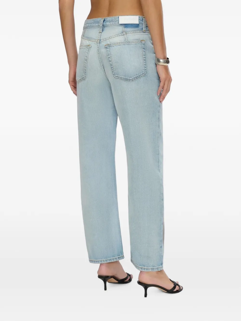 RE DONE Ollie jeans met rechte pijpen Blauw