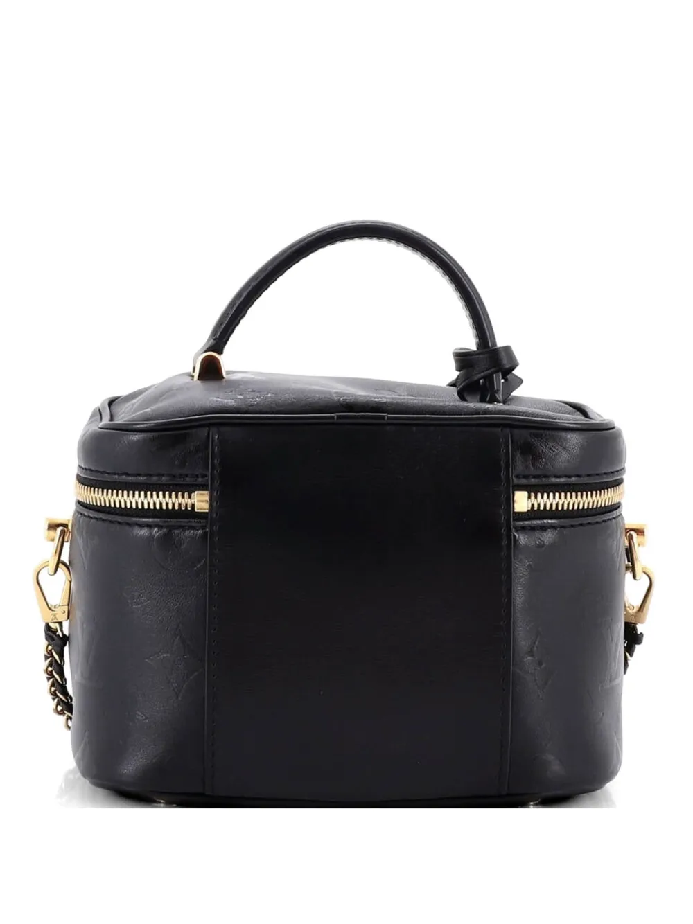 Louis Vuitton Pre-Owned Vanity Handbag Monogram Ink Embossed Lambskin PM crossbody bag - Schwarz