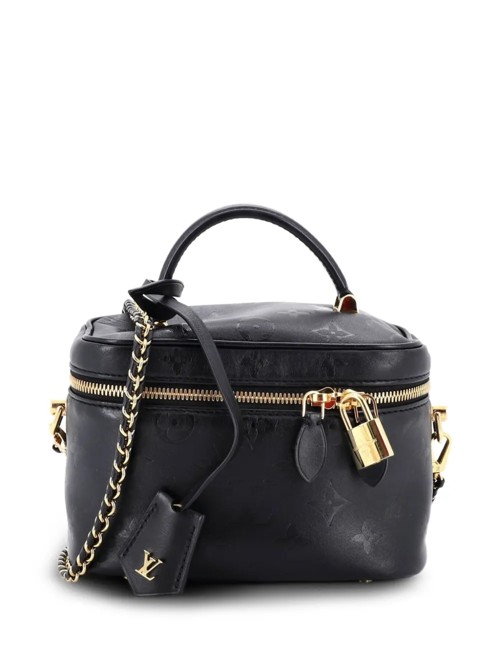 Louis Vuitton Pre-Owned Vanity Handbag Monogram Ink Embossed Lambskin PM crossbody bag - Nero