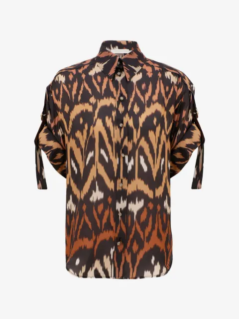 ZIMMERMANN camisa con estampado Aster ikat