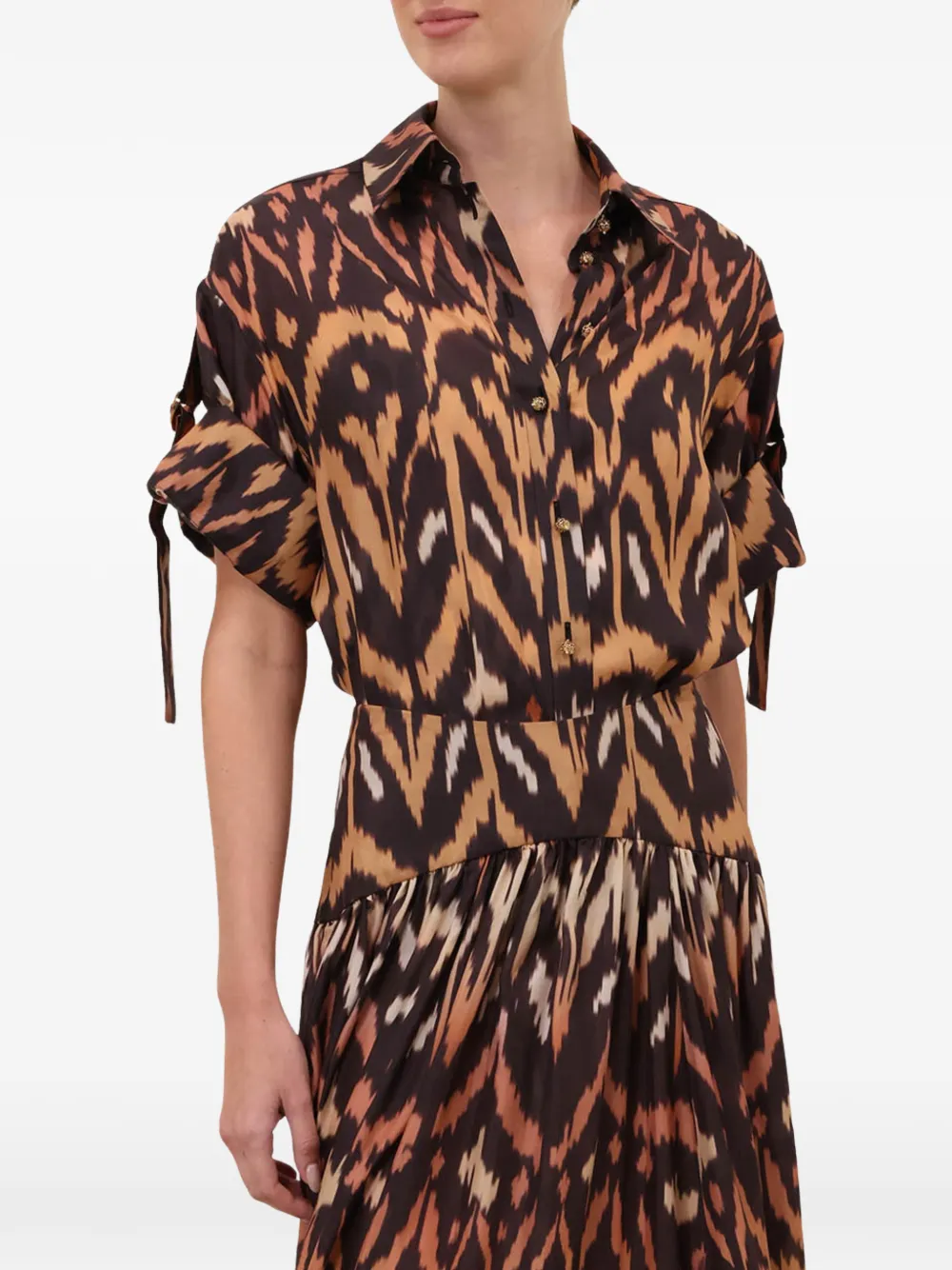 ZIMMERMANN Aster ruimvallende blouse Zwart