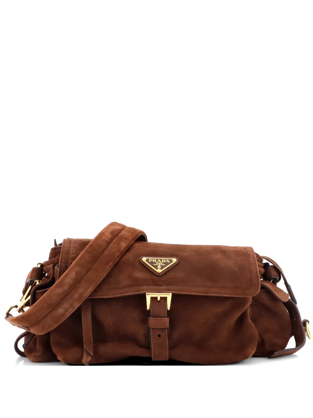 Prada Pre-Owned Borsa a spalla Explore media - Marrone