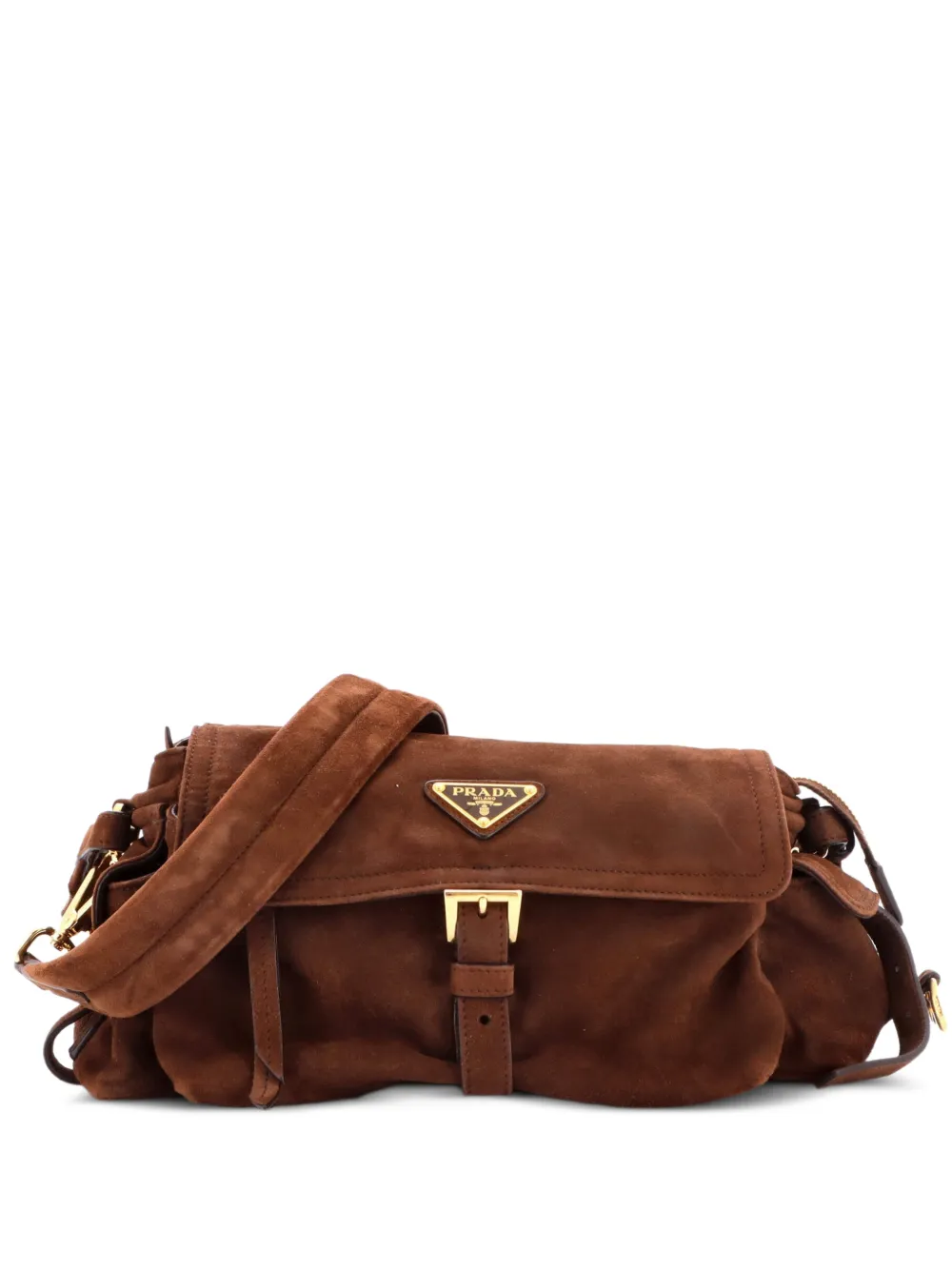 Prada Pre-Owned Borsa a spalla Explore media - Marrone