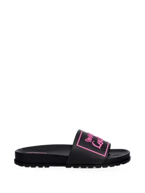 Versace Jeans Couture logo-print slides