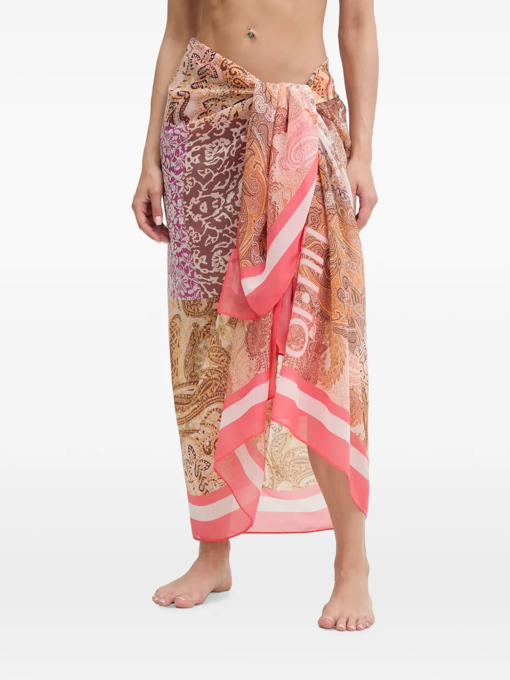 LIU JO paisley-print sarong - Nude