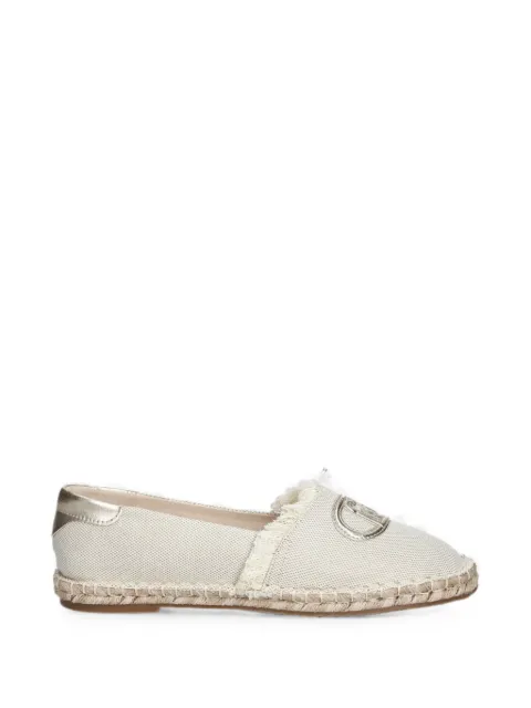 LIU JO logo-plaque frayed espadrilles