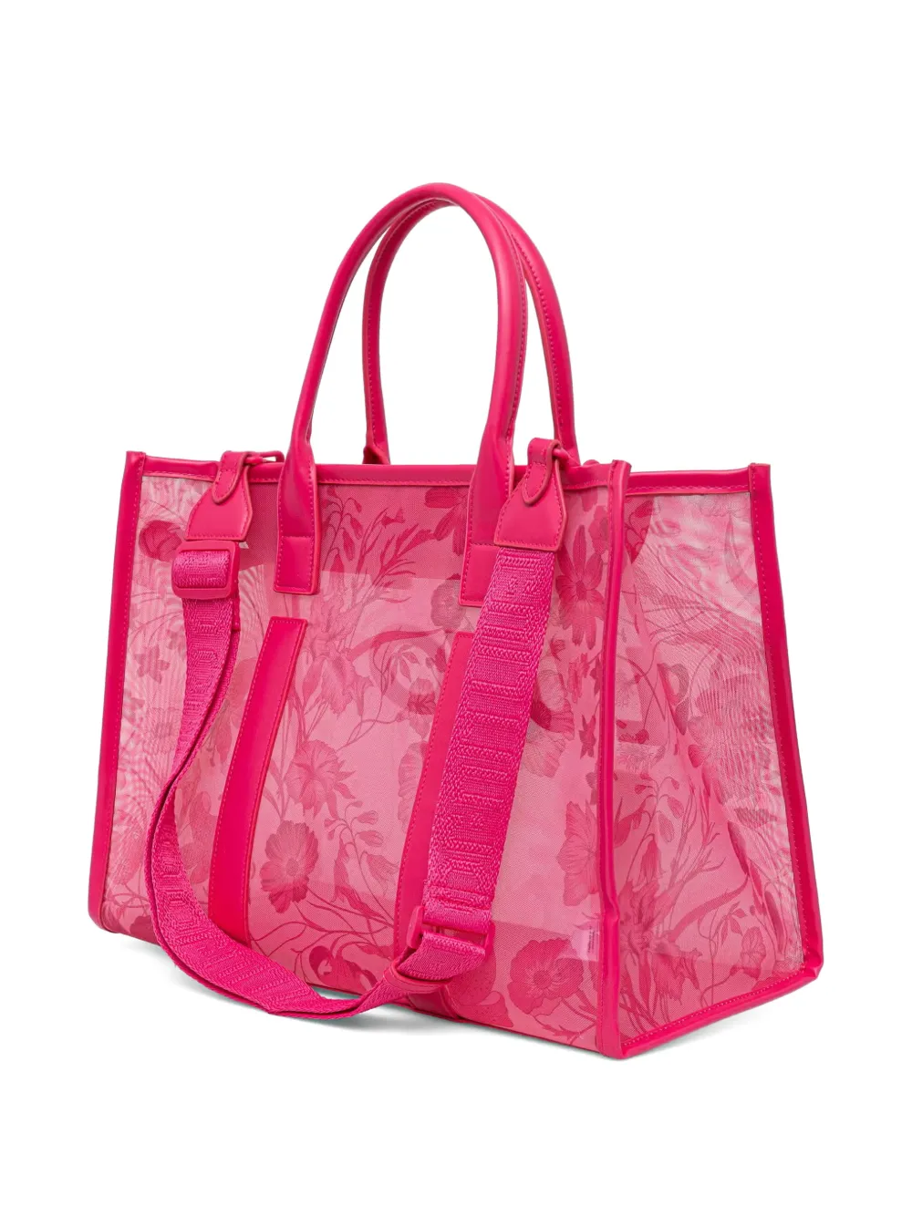LIU JO Shopper met bloemendetail Roze