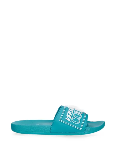 Versace Jeans Couture logo-patch slides