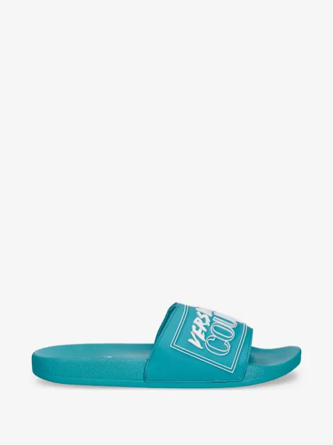 Versace Jeans Couture flip flops con parche del logo