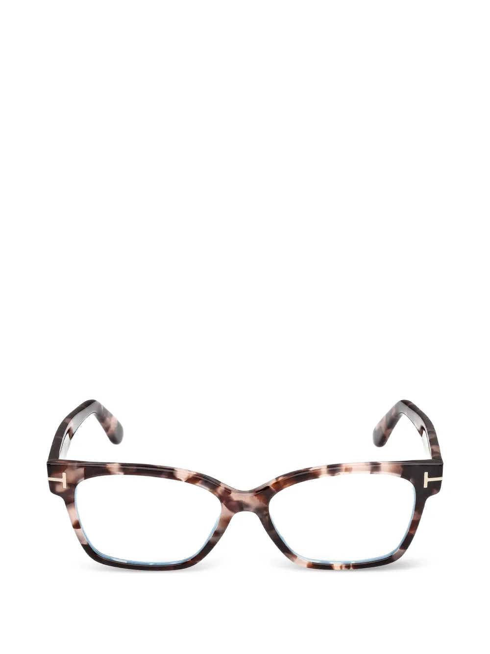 TOM FORD Eyewear tortoiseshell-effect cat-eye glasses - Marrone