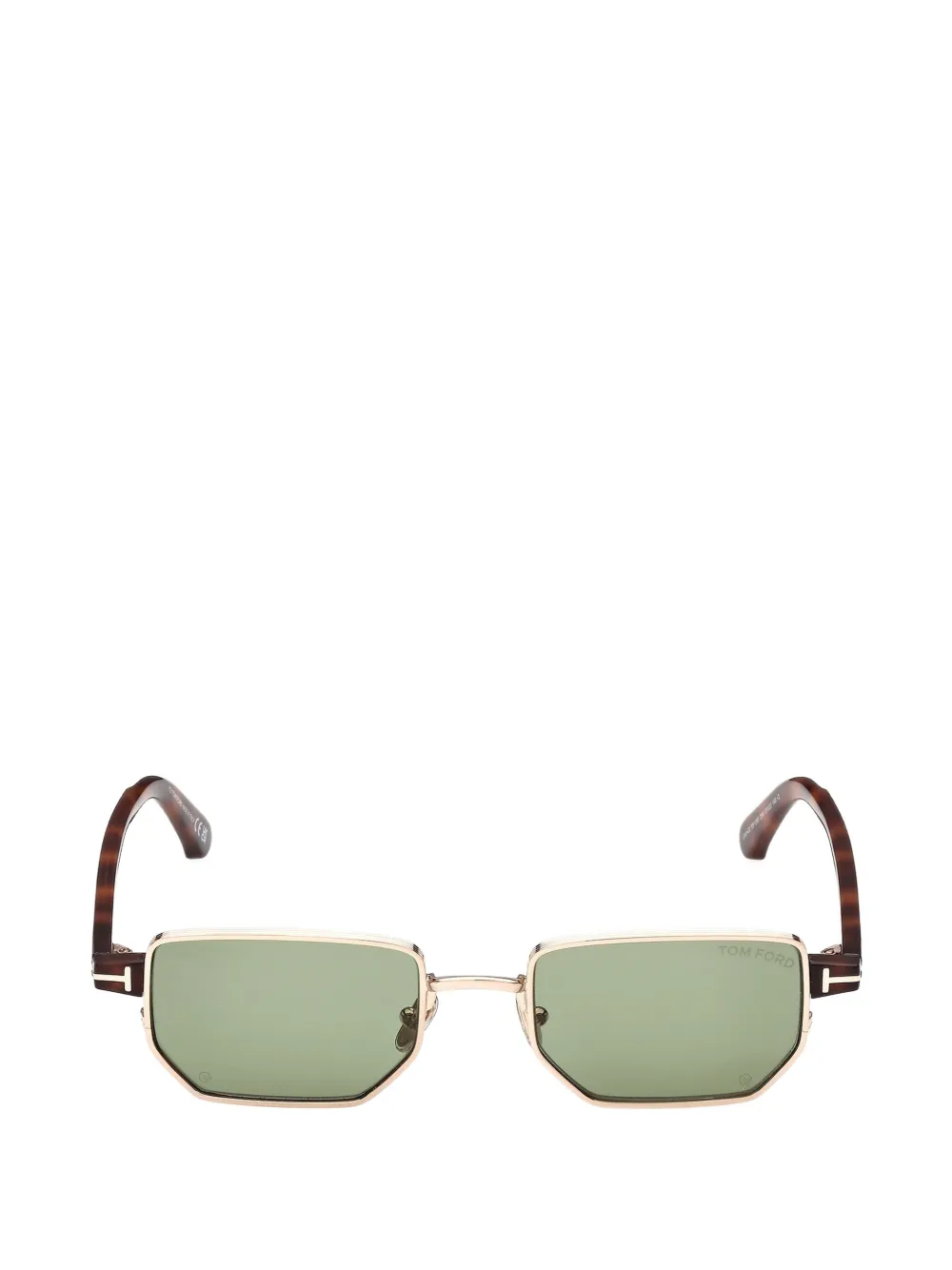 TOM FORD Eyewear geometric-frame sunglasses - Braun