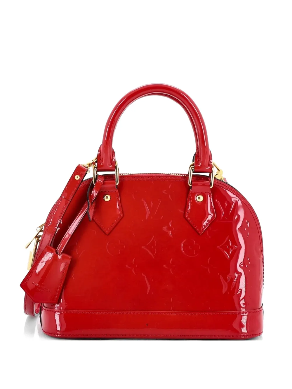 Louis Vuitton Pre-Owned Alma Handtasche Monogram Vernis BB Schultertasche - Rosa
