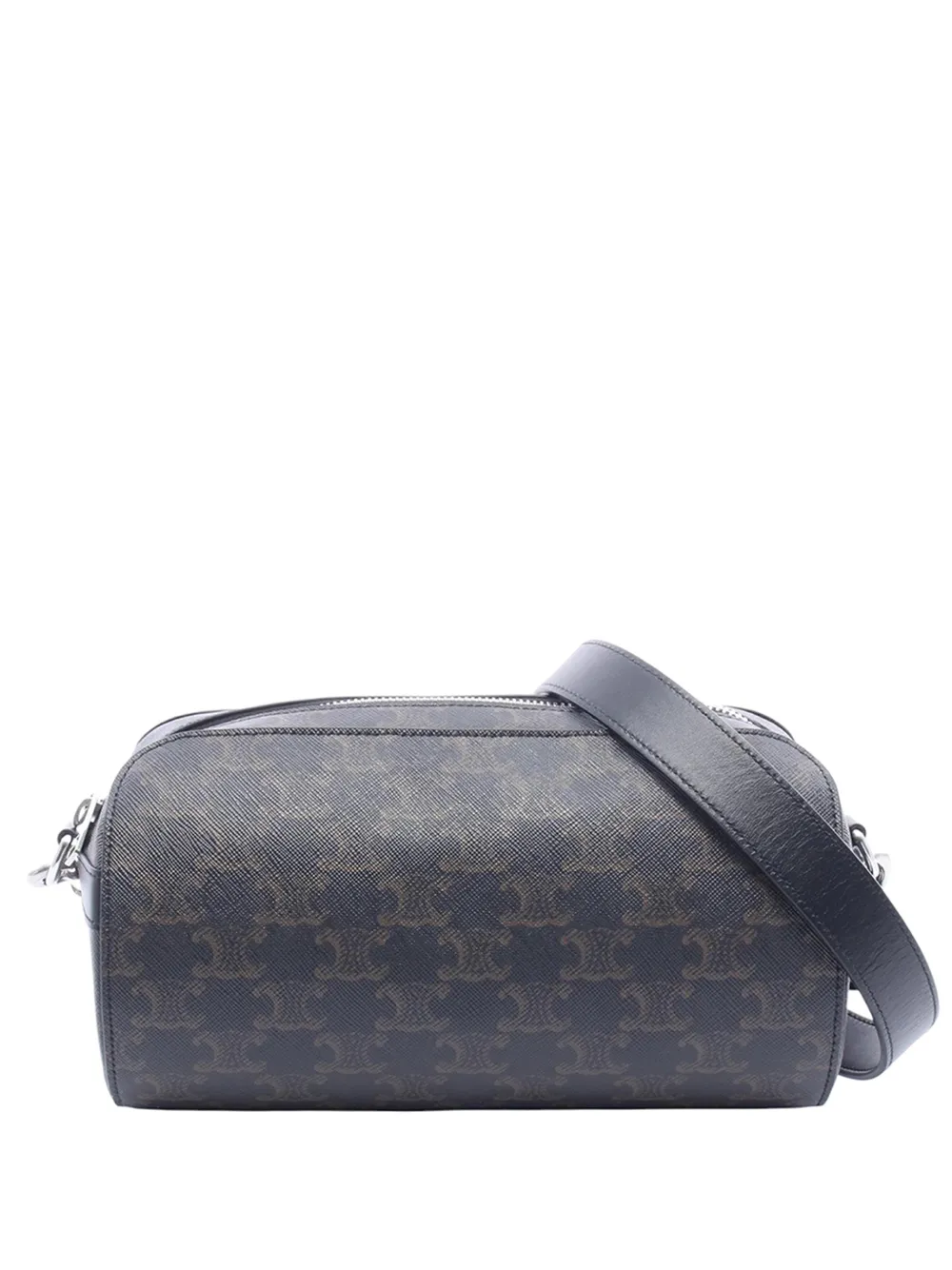Celine Pre-Owned 2010-2026 Triomphe Coated Canvas crossbody bag - Nero