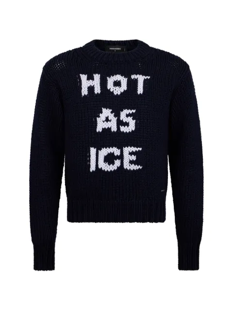DSQUARED2 Hot As Ice chunky-knit wool jumper