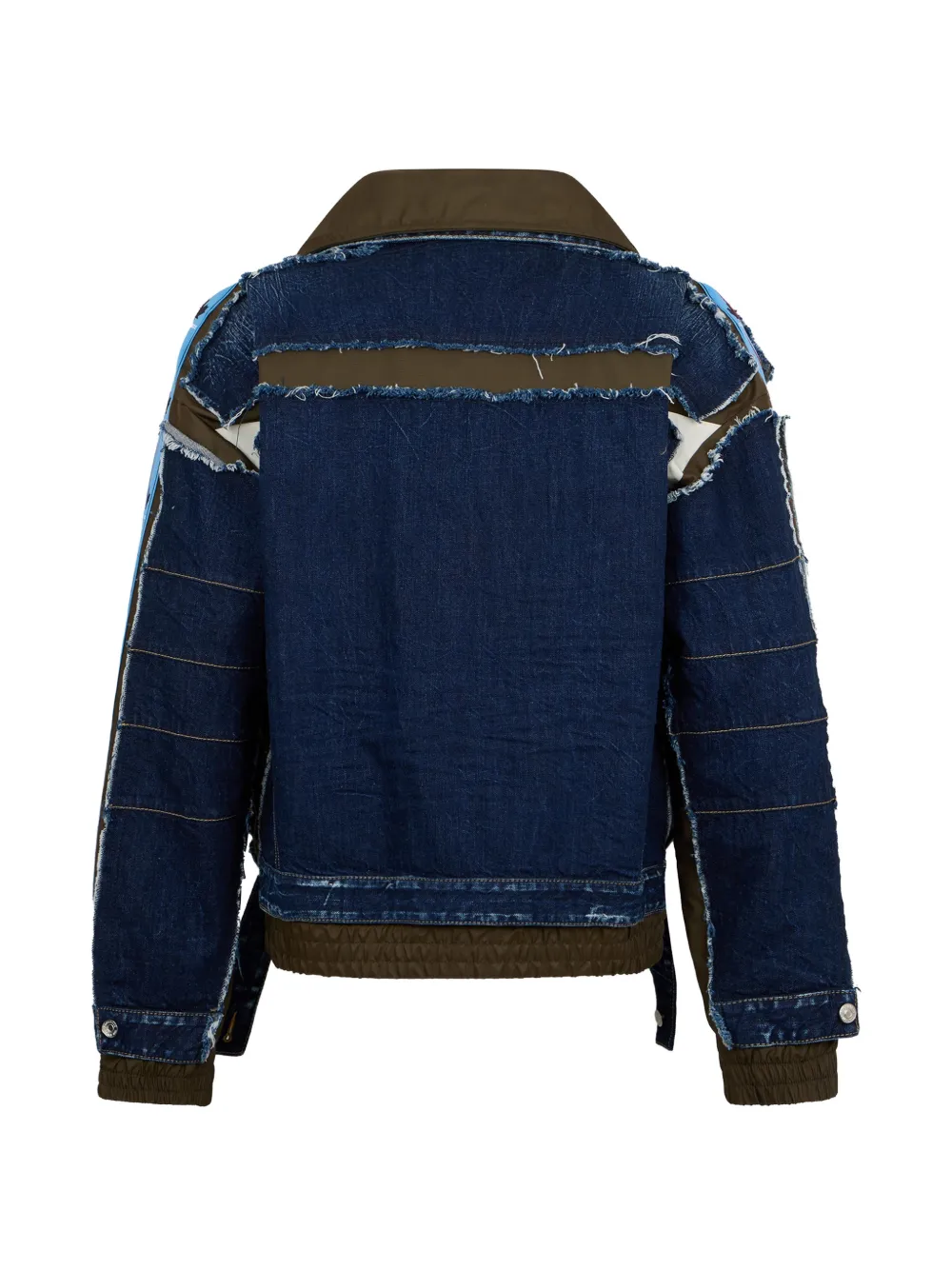 DSQUARED2 Aviator Hybrid katoenen trainingsjack met rits Blauw