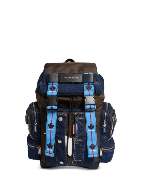 DSQUARED2 panelled denim backpack