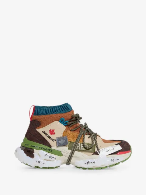 DSQUARED2 Faster panelled lace-up sneakers