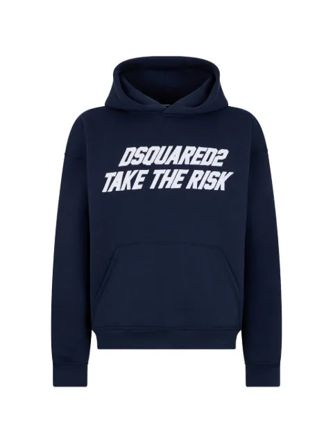 DSQUARED2 take the risk relax fit hoodie