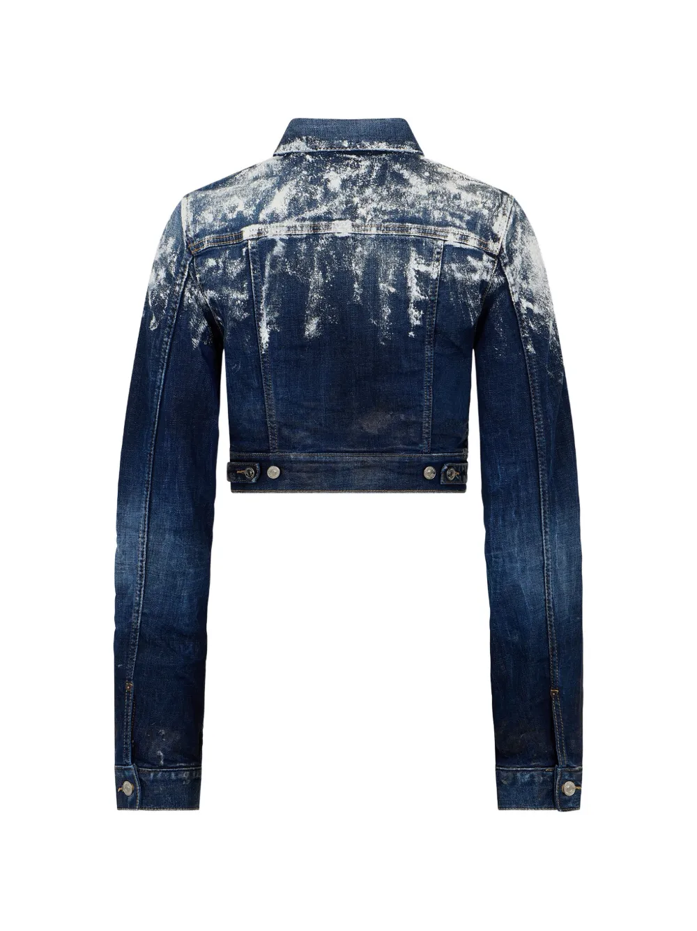 DSQUARED2 Let It Snow Dean jack met verfspatten Blauw
