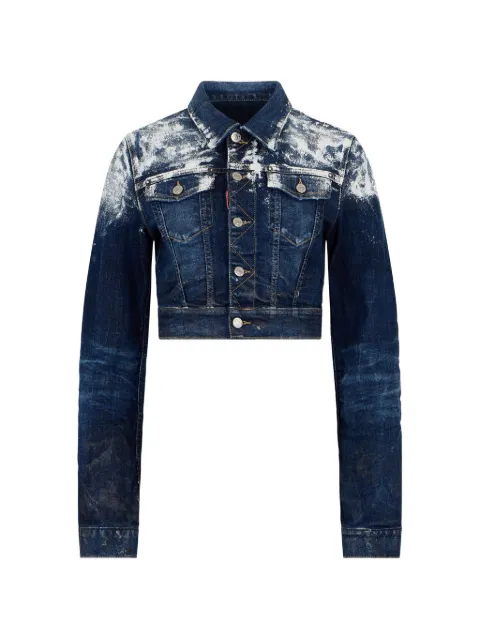 DSQUARED2 Let It Snow Dean paint-splatter jacket