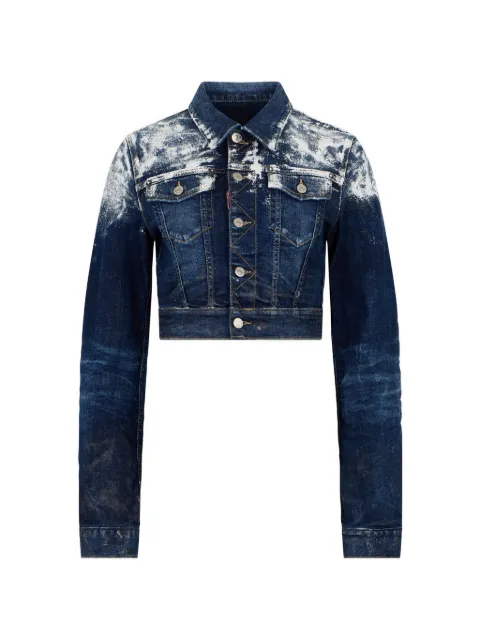 DSQUARED2 Let It Snow Dean 泼漆效果夹克