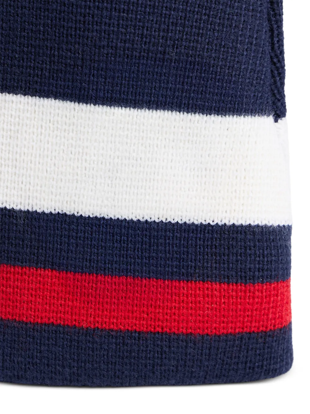 DSQUARED2 Gestreepte muts met logo-patch Blauw