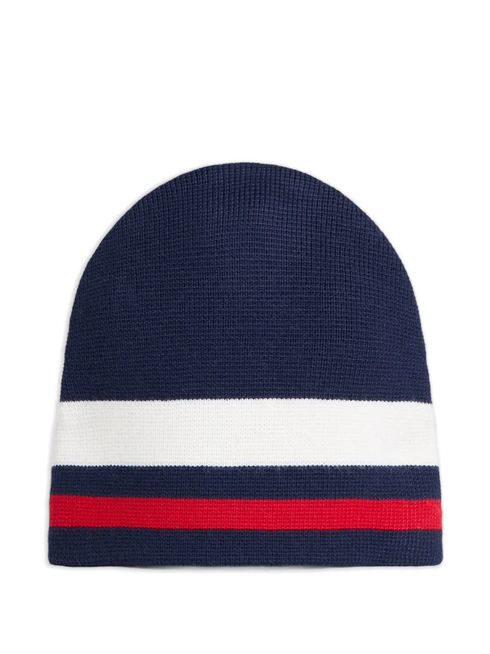 DSQUARED2 Gestreepte muts met logo-patch Blauw