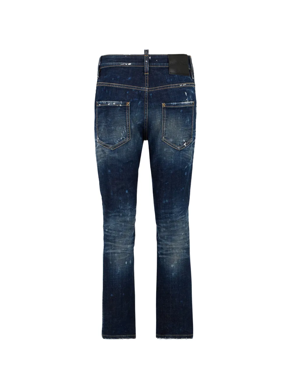 DSQUARED2 Dark Dirty Teddy denim jeans met gerafeld effect Blauw
