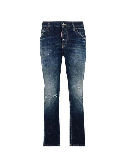 DSQUARED2 Dark Dirty Teddy distressed-effect denim jeans