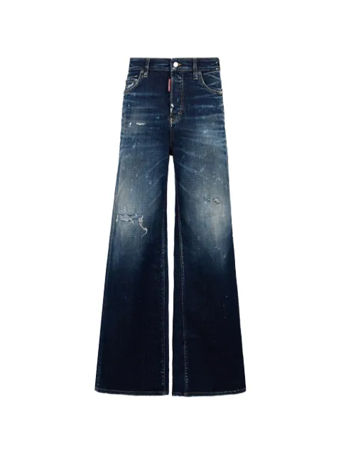 DSQUARED2 distressed paint-splatter jeans