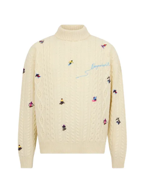 DSQUARED2 snowy dream cable-knit
