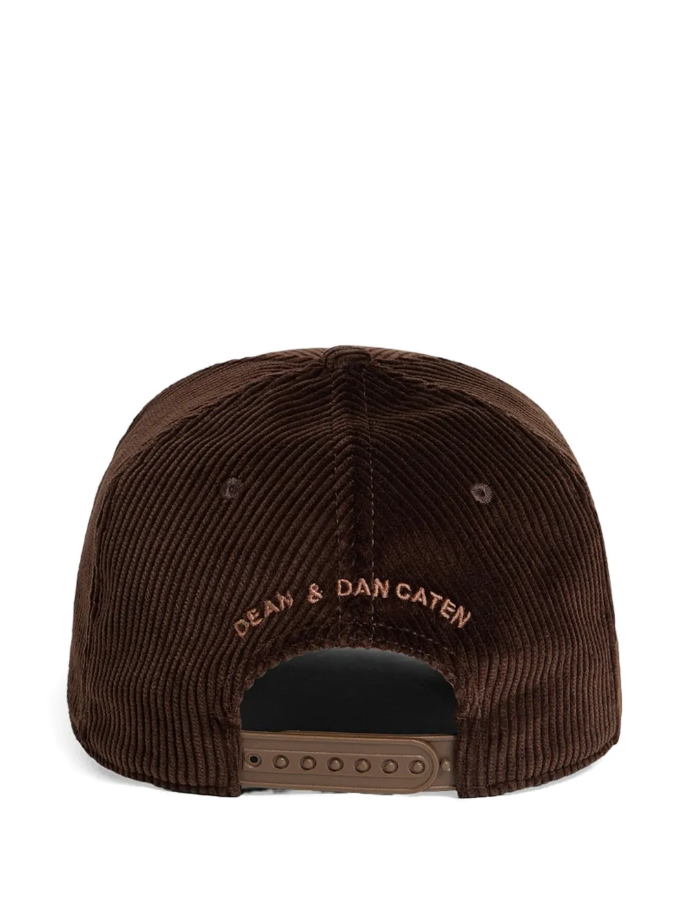 DSQUARED2 Maple Leaf ribfluwelen katoenen honkbalpet Bruin
