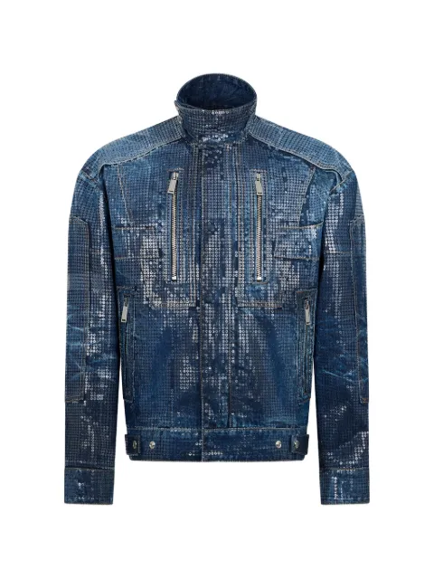 DSQUARED2 veste en jean à sequins