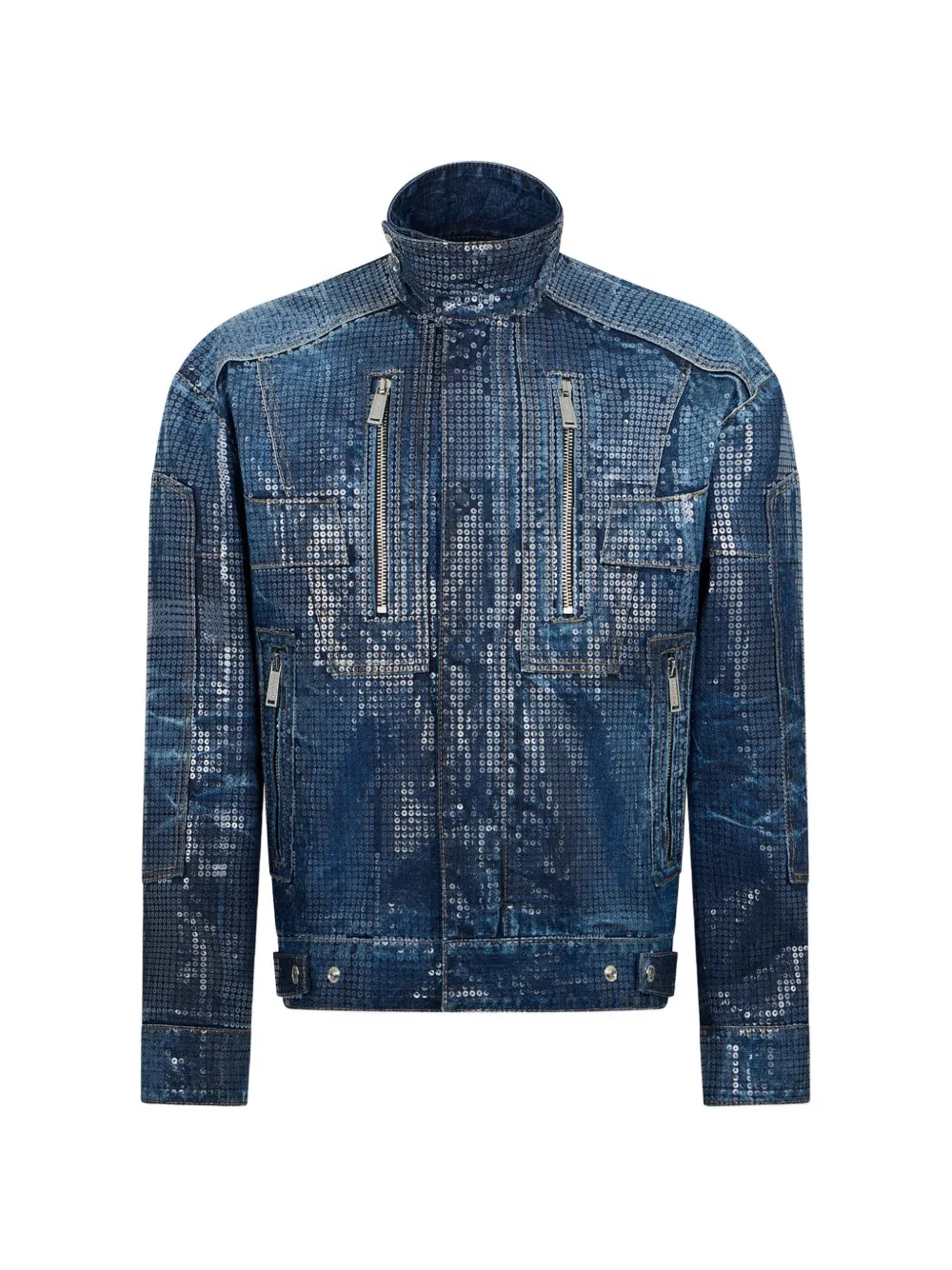 DSQUARED2 Denim jack Zilver