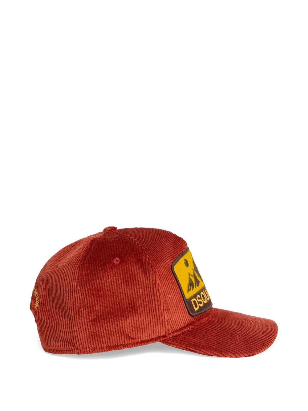 DSQUARED2 Ribfluwelen honkbalpet Bruin
