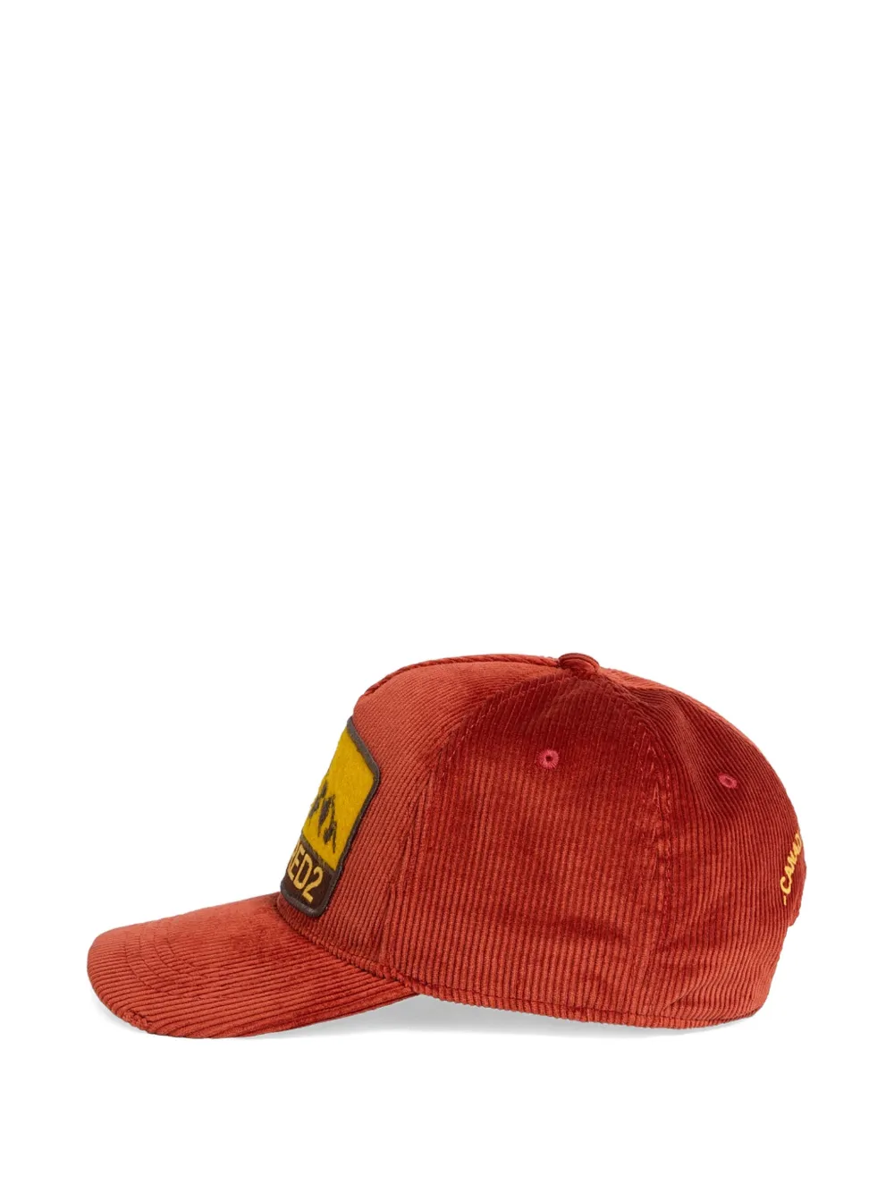 DSQUARED2 Ribfluwelen honkbalpet Bruin