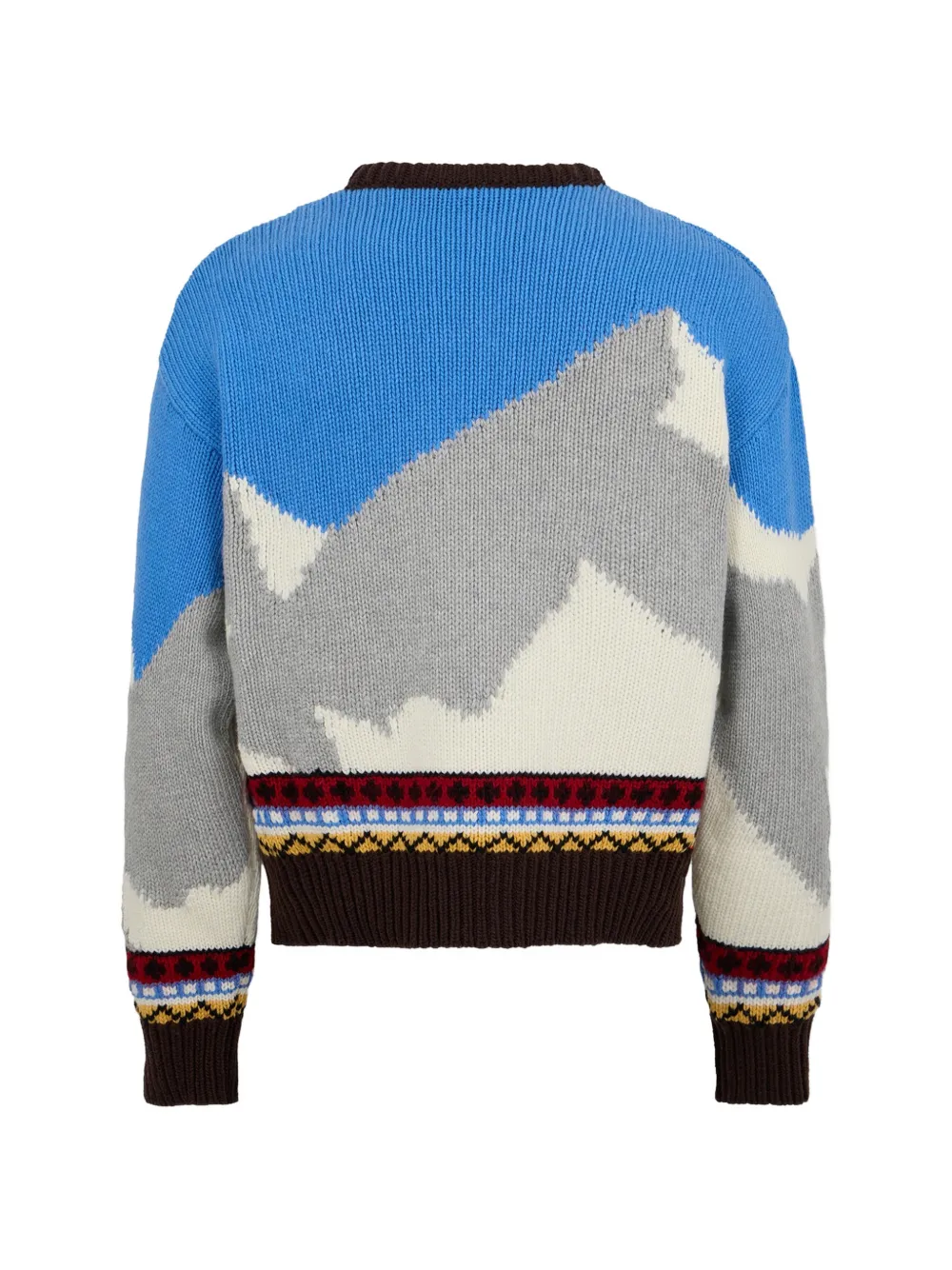 DSQUARED2 Snowy Dream intarsia trui Blauw