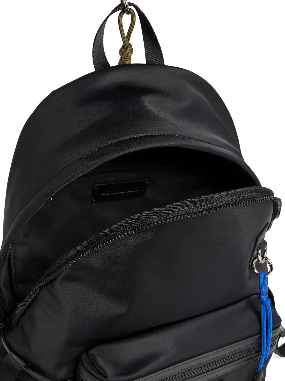 DSQUARED2 Rugzak met logo-patch en geknoopt detail Zwart