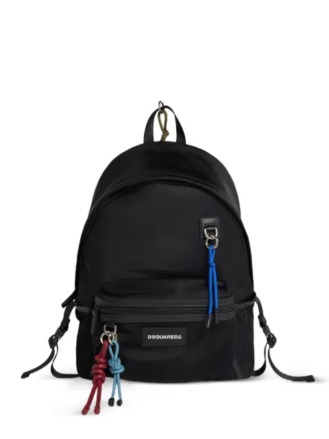 DSQUARED2 mochila con detalle de nudo y parche del logo