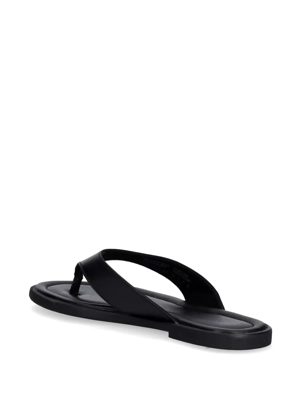 VAGABOND Zaida leather flat sandals Zwart