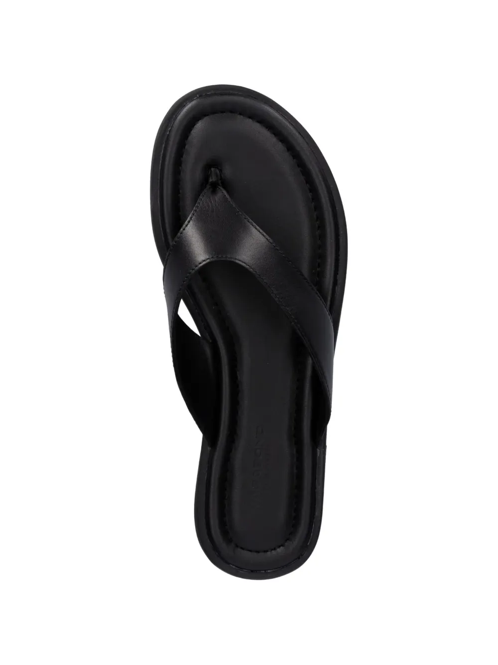 VAGABOND Zaida leather flat sandals Zwart