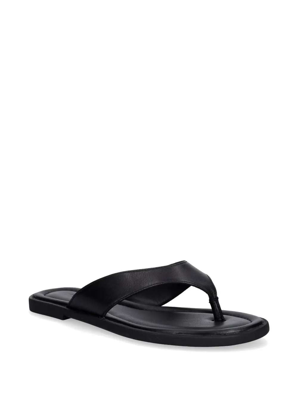 VAGABOND Zaida leather flat sandals Zwart
