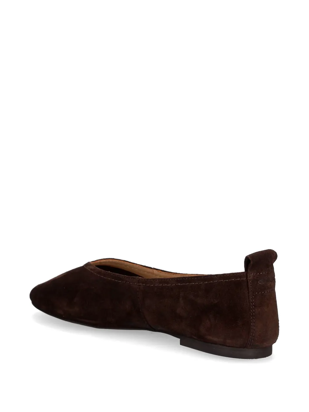 Gant suede almond-toe ballet flats Bruin
